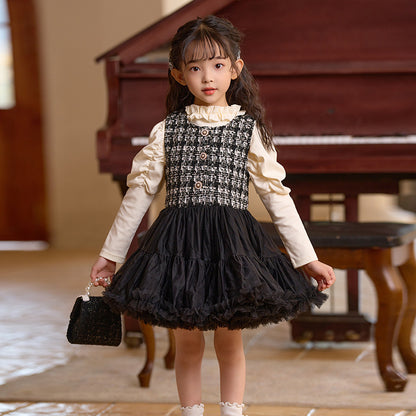 Girl Breathable Vest Skirt