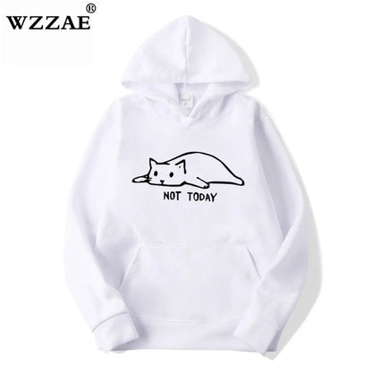 Mens Kawaii Cat pullover Hoodies