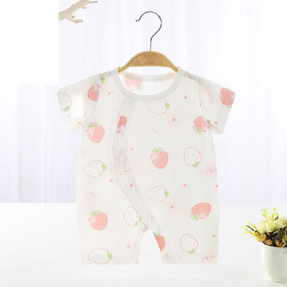 Baby Romper Cotton Short Sleeve Air Conditioning Suit