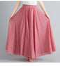 Lady Literature Plus Size Cotton And Linen Skirt