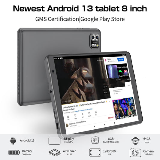 Android 13 System 64g Large Capacity 8-inch Eight-core Tablet PC