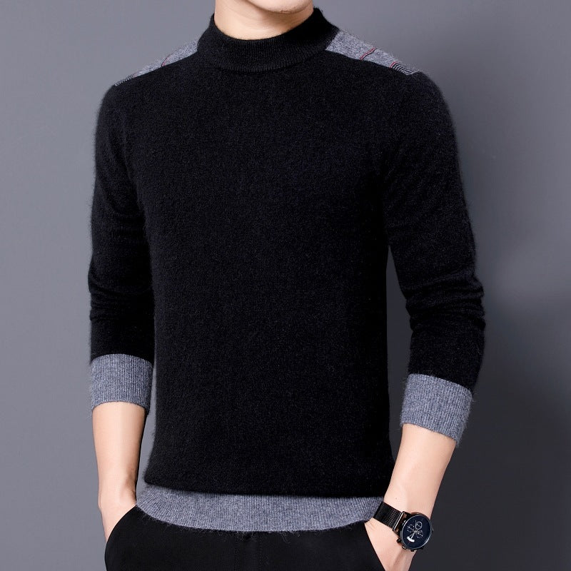 Long-sleeved Mock Neck Sweater