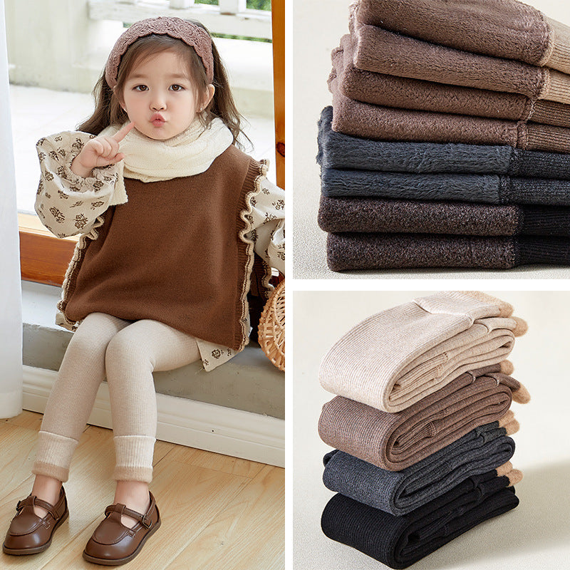 Baby Leggings Fleece-lined Thickened Pants