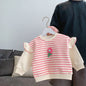 Flower Pullover Sweater Children's Bottoming Shirt Top