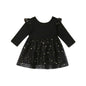 Bronzing mesh children's dress