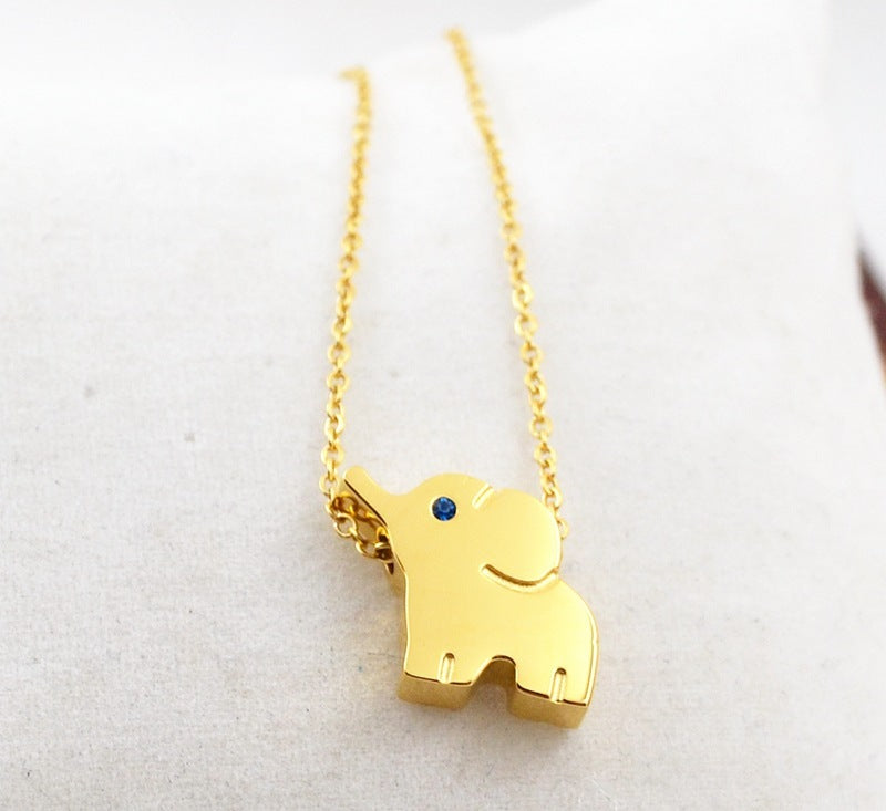 Fashion baby elephant necklace