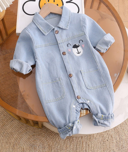 Kids Denim Jumpsuit