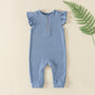 Baby Newborn Sleeveless Onesie Waffle Jumpsuit