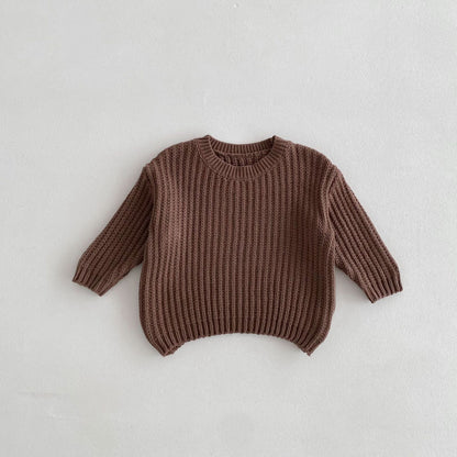 Handmade Thick Needle Kids' Sweater Pullover Sweater