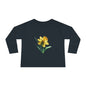 Birth flower -MARCH Toddler Long Sleeve Tee