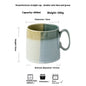 Contrast Color Mug Household Ceramic Cup 600ml