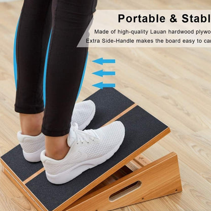 Wooden Adjustable Angle Stretch Board Exercise Fitness Equipment