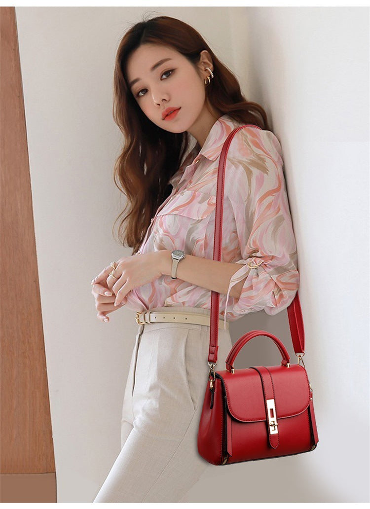 Women's Shoulder Bag Soft Leather Portable Messenger Bag