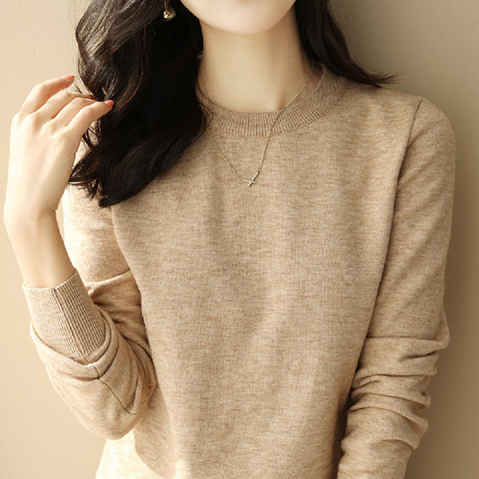 Womens Half High Collar Knitted Bottoming Shirt Sweater