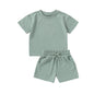 Short Sleeve Baby Organic Cotton Shorts Suit