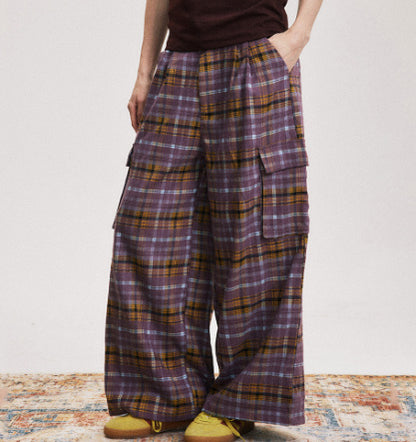 Womens Retro Wide Leg Trousers