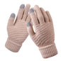 Knitted touch screen gloves