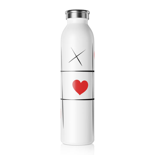 Slim Water Bottle Heart X