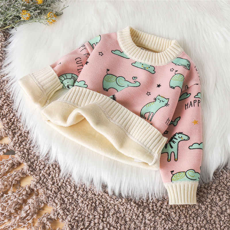 Baby Sweater Plus Cashmere Autumn And Winter Girls' Sweater