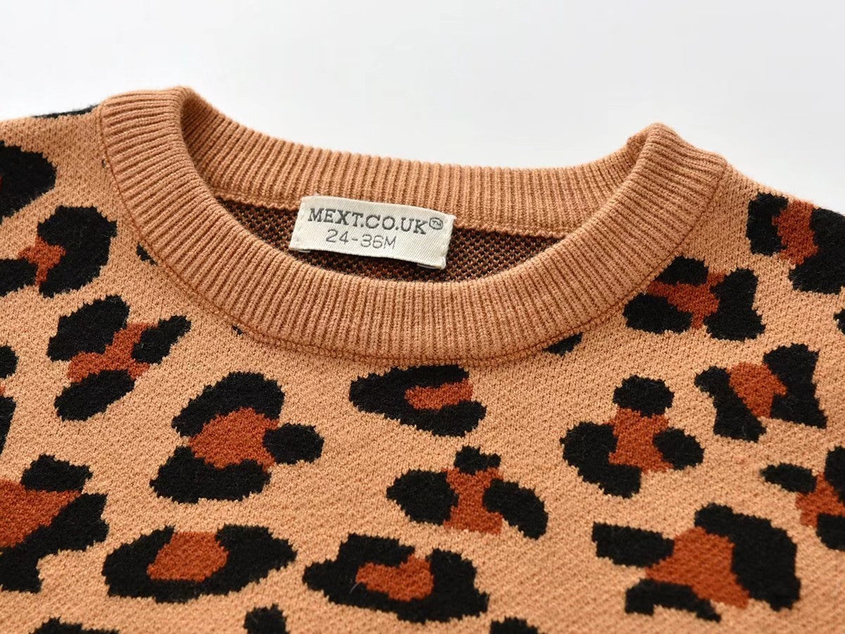 Kids Jumper Leopard Sweater