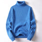 Mens Turtleneck Sweater Striped