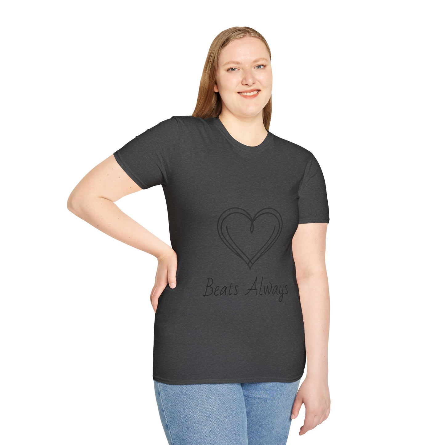 Heart Unisex Softstyle T-Shirt Crew neck