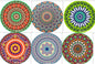 Mandala flower ceramic absorbent coaster