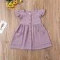 Girls short sleeve cotton dress