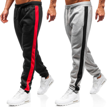 Casual stitching track pants