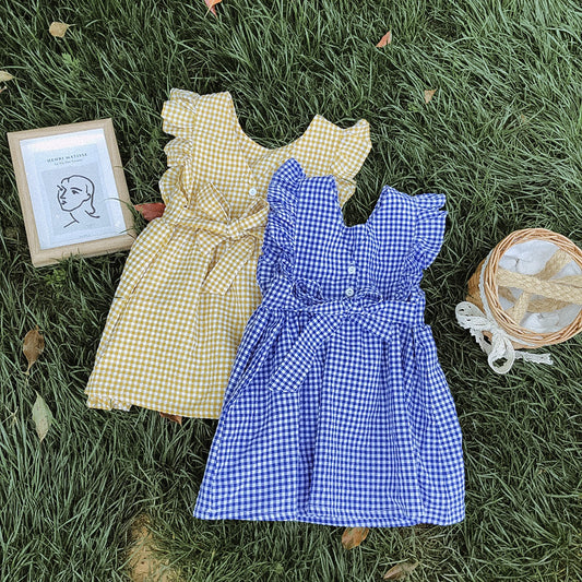 Children's plaid dress