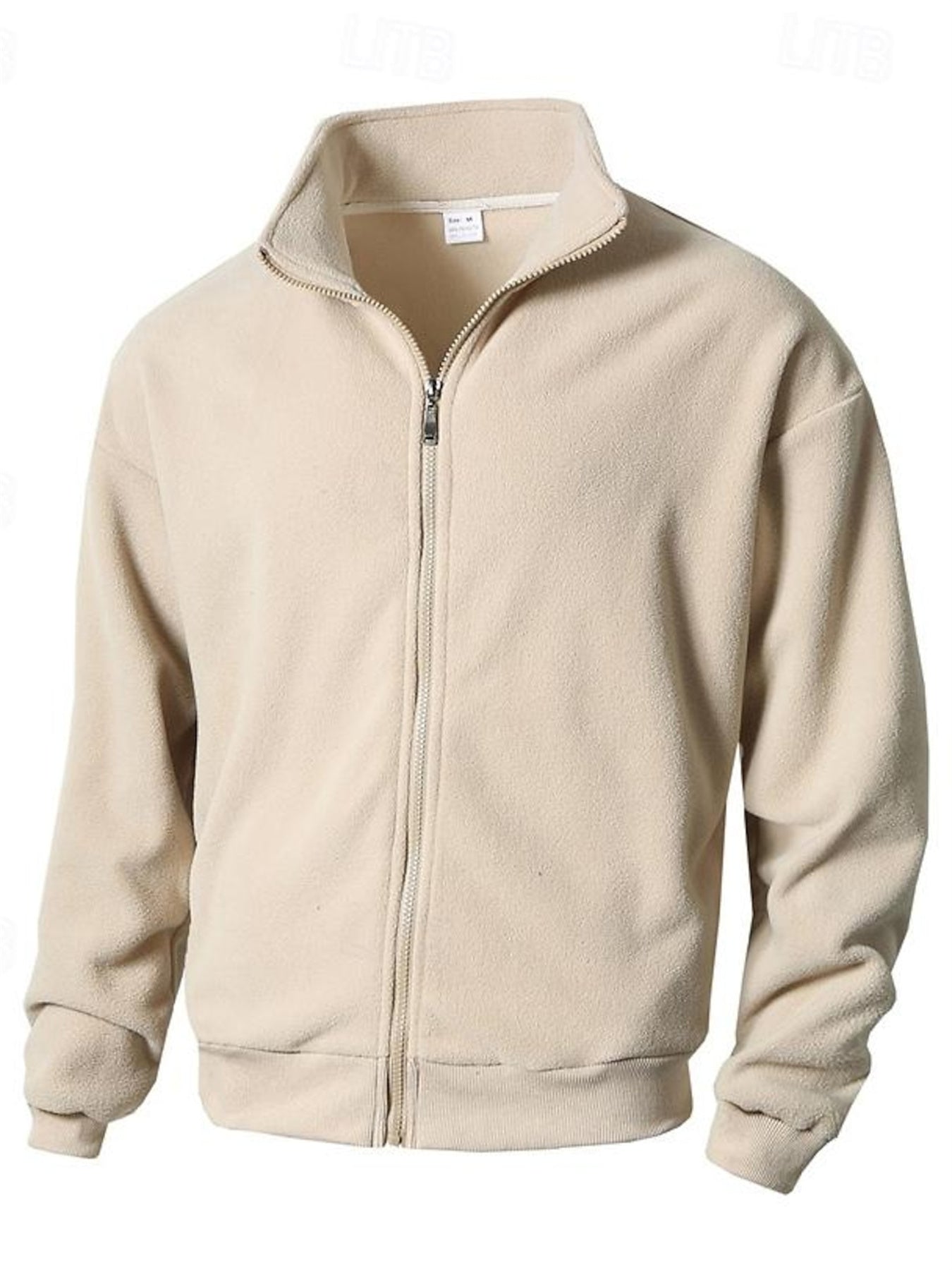 Fleece full zip round Neck Long Sleeve