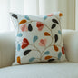 Sofa Pillow With Flower Embroidery Pillow Cover