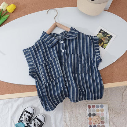 Fashion Baby Denim Two-piece Suit