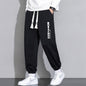 Mens Cropped Casual Loose Long Pants