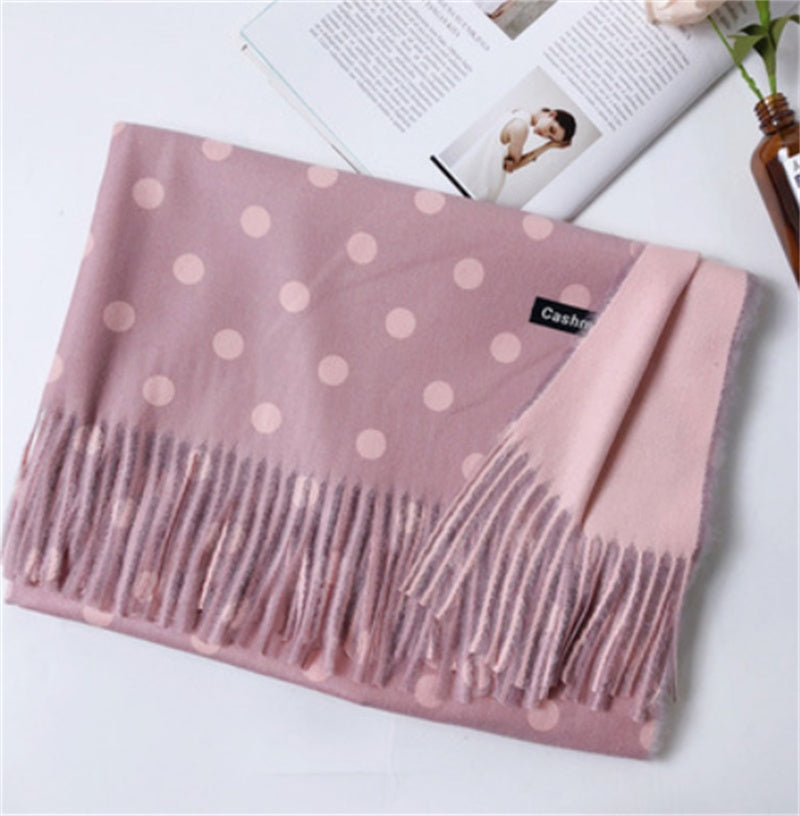 Cashemere Warm Polka Dot Scarf