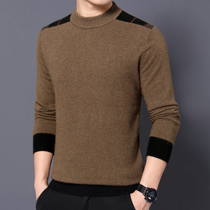 Long-sleeved Mock Neck Sweater