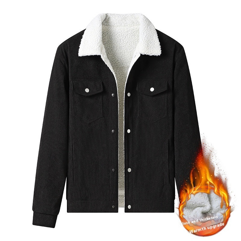 Mens Lambswool Wick Velvet Cotton jacket