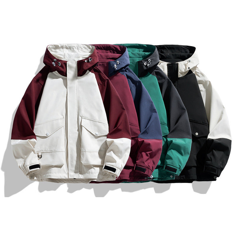 Male Multi-color Coat Functional Shell Jacket