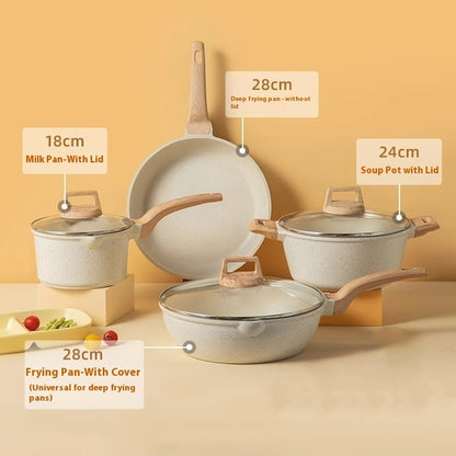 Medical Stone Non-stick Pan Pot Set