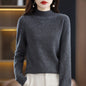 Turtleneck Pullover Women's Solid Color Loose Bottoming Sweater