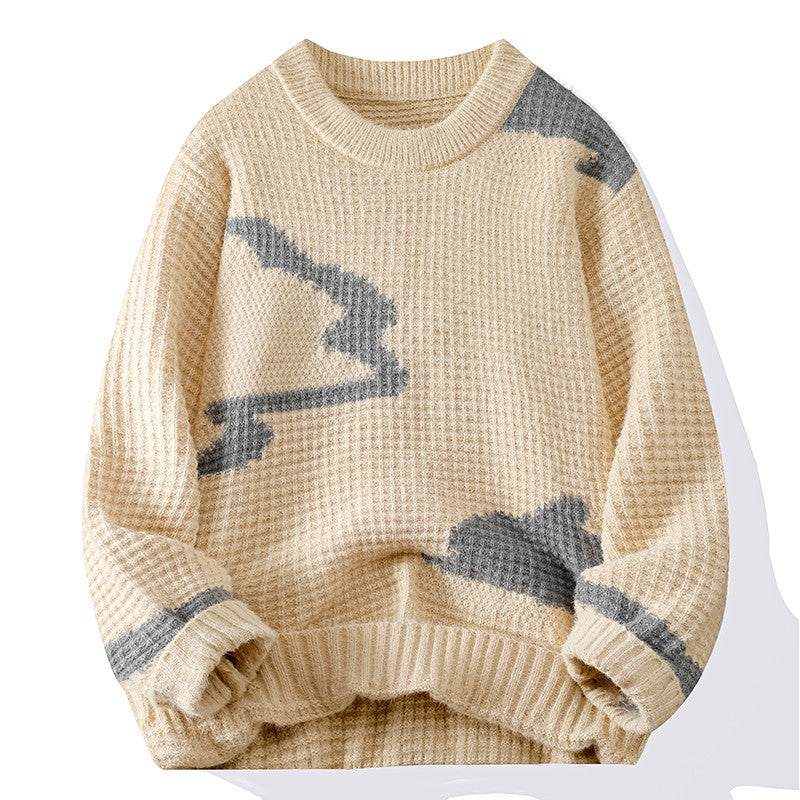 Mens jacquard Knitwear Sweater