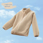 Plush Stand Collar Kids' Overcoat Warm