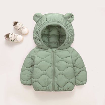 Thin Down Cotton-padded Jacket Baby Light Coat