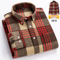 Mens Retro Plaid Long Sleeve Shirt