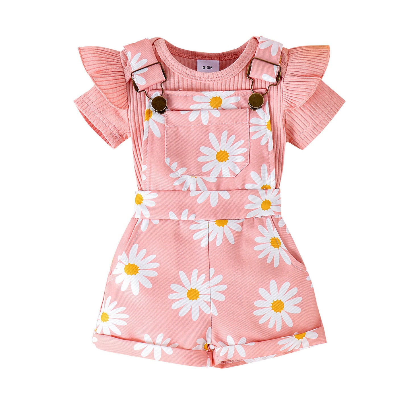 Bottom-covering Rompers Suspender Pants Baby Suit