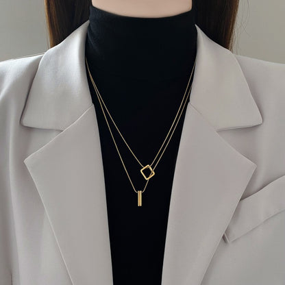 Fashion Geometric Chain Temperament Necklace