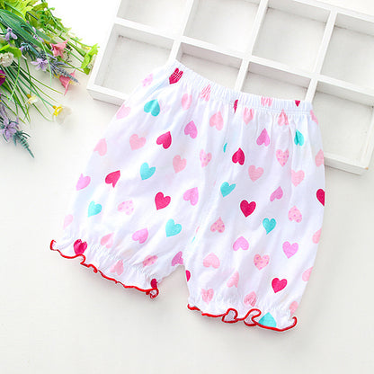 Summer Children's Cotton Thin Lace Bloomers