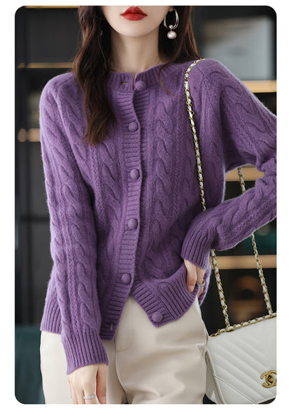 Outer Wear Loose Short Wool Tops Thick Sweater