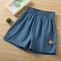 Girls' Middle-aged Children's Shorts Western Style New Jeans