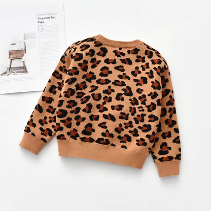 Kids Jumper Leopard Sweater